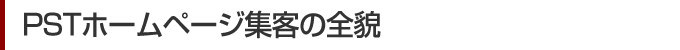 PSTホームページ集客の全貌